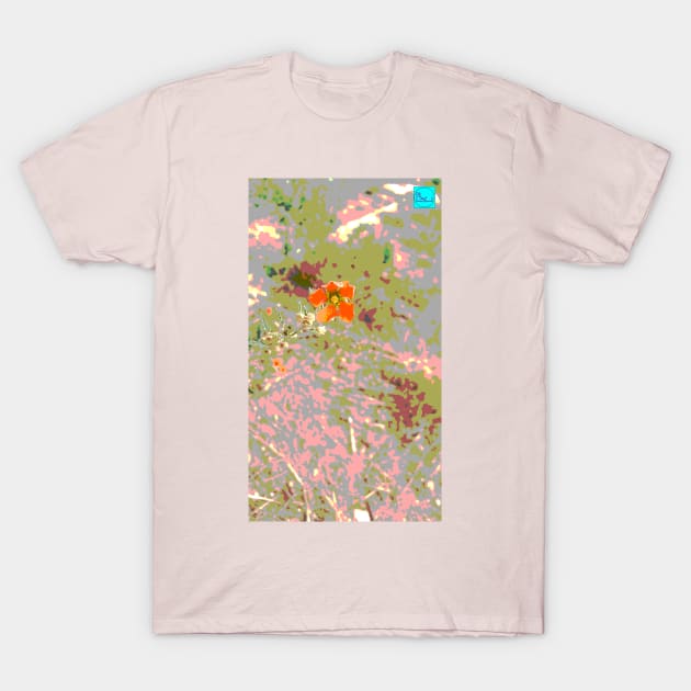 orange wildflower poster T-Shirt by callalexi